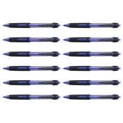 uni Power Tank Retractable Ballpoint Pens 1.0 Blue - Box of 12