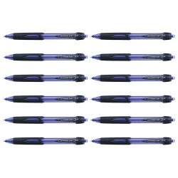 uni Power Tank Retractable Ballpoint Pens 0.7 Blue - Box of 12