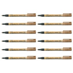 Artline 993 Calligraphy Pens - Gold - Box of 12